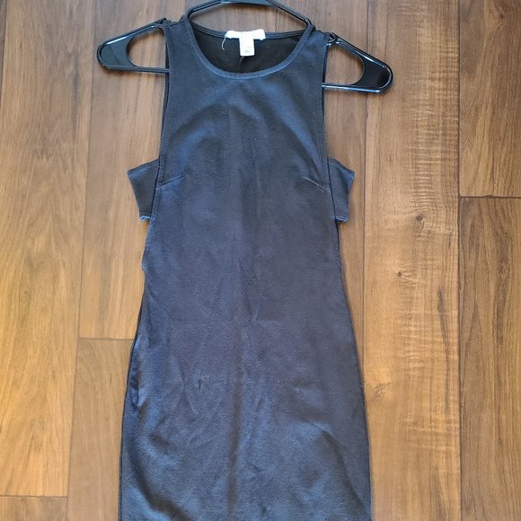 Basic soft Grey body con strap side dress - Picture 1 of 9